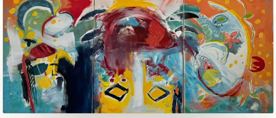 soul healing — Triptychon, Acryl auf Leinwand, von Susanne Rikus